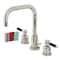 Kingston Brass FSC8939DKL Kaiser Widespread Bathroom Faucet W/ Brass Pop-Up, Nickel FSC8939DKL - alternate 1